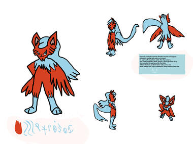 Concept art for the dracopet in the draco warriors game named pyrosei which is an evolved form of female ringust and ringoe if information about the evolved battle pet.